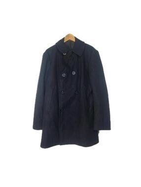 US Navy Wool Pea Coat 42L Enlisted Man's Overcoat Genuine Military Classic Retro